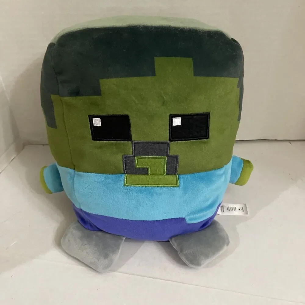 Minecraft Cuutopia Steven The Zombie Plush Toy Stuffed Animal Mojang Mattel 9”